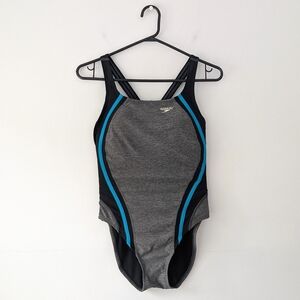 2/15$ Speedo Women's Gray and Blue Swimsuit